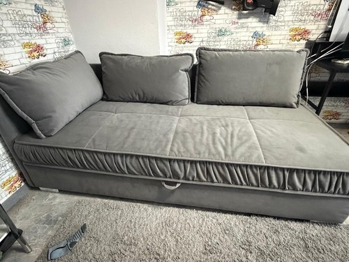 Graues sofa ohne - sofa,