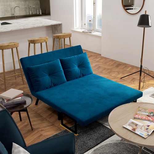 Homcom schlafsofa zweisitzer - schlafsofa,,